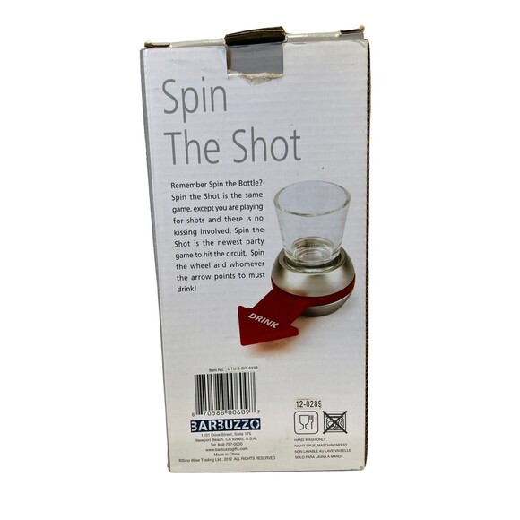 Shot Spinner Novelty Game Spinner Drinking Classic Party Game Adult Barbuzzo NEW - Picture 6 of 10